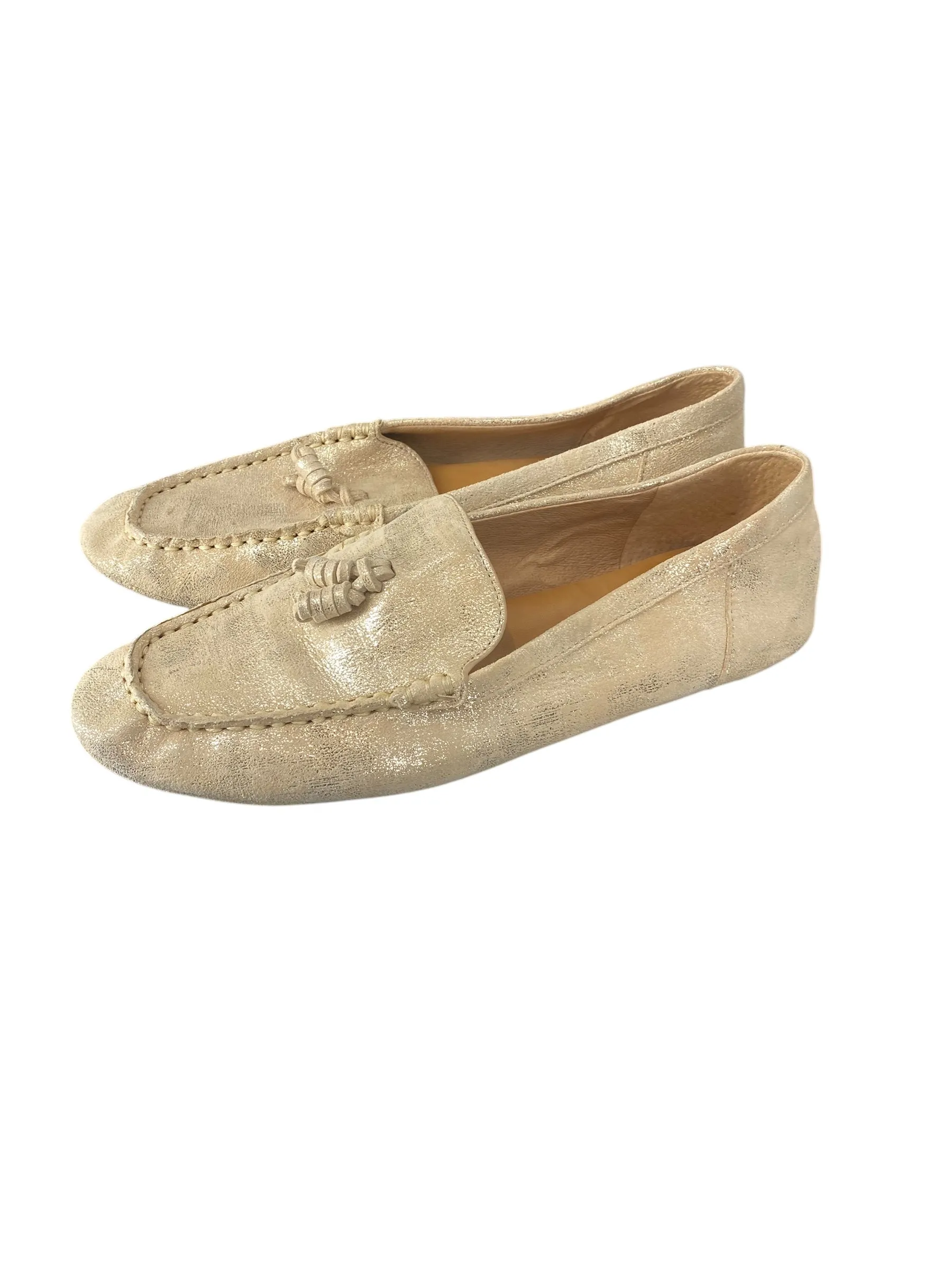 Shoes Flats By Corso Como In Gold, Size: 8