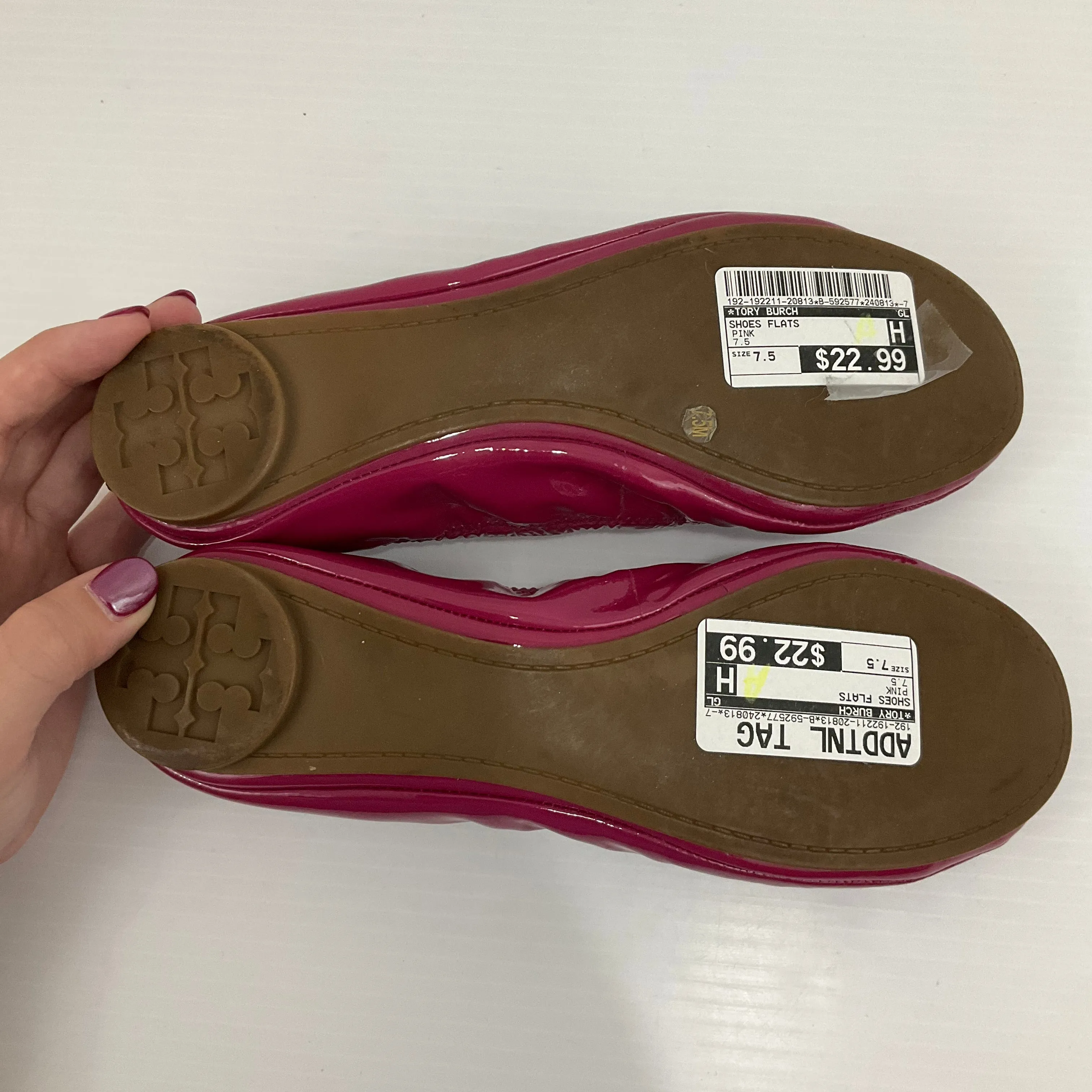 Shoes Flats By Tory Burch In Pink, Size: 7.5