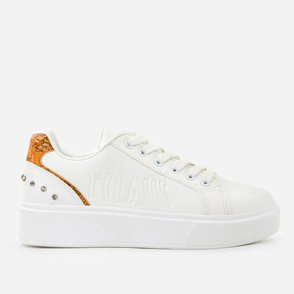 Sneakers Donna 1A Classe Alviero Martini colore Bianco e Geo Classic con Strass P341