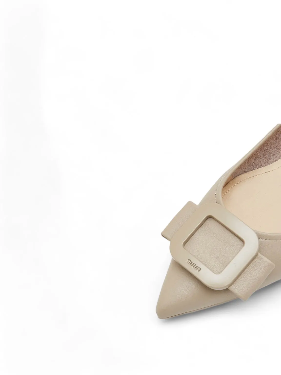 Square Buckle Softly Extend Flats