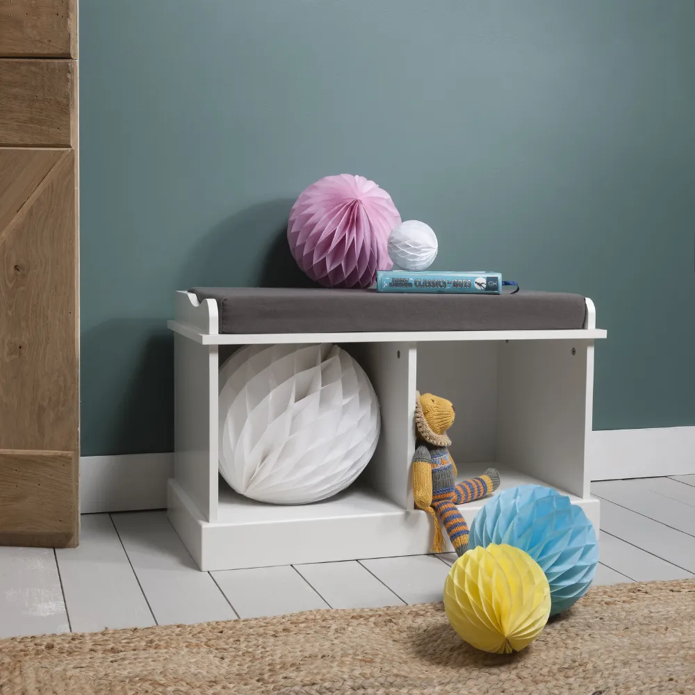 Stockholm Storage Bench in Classic White