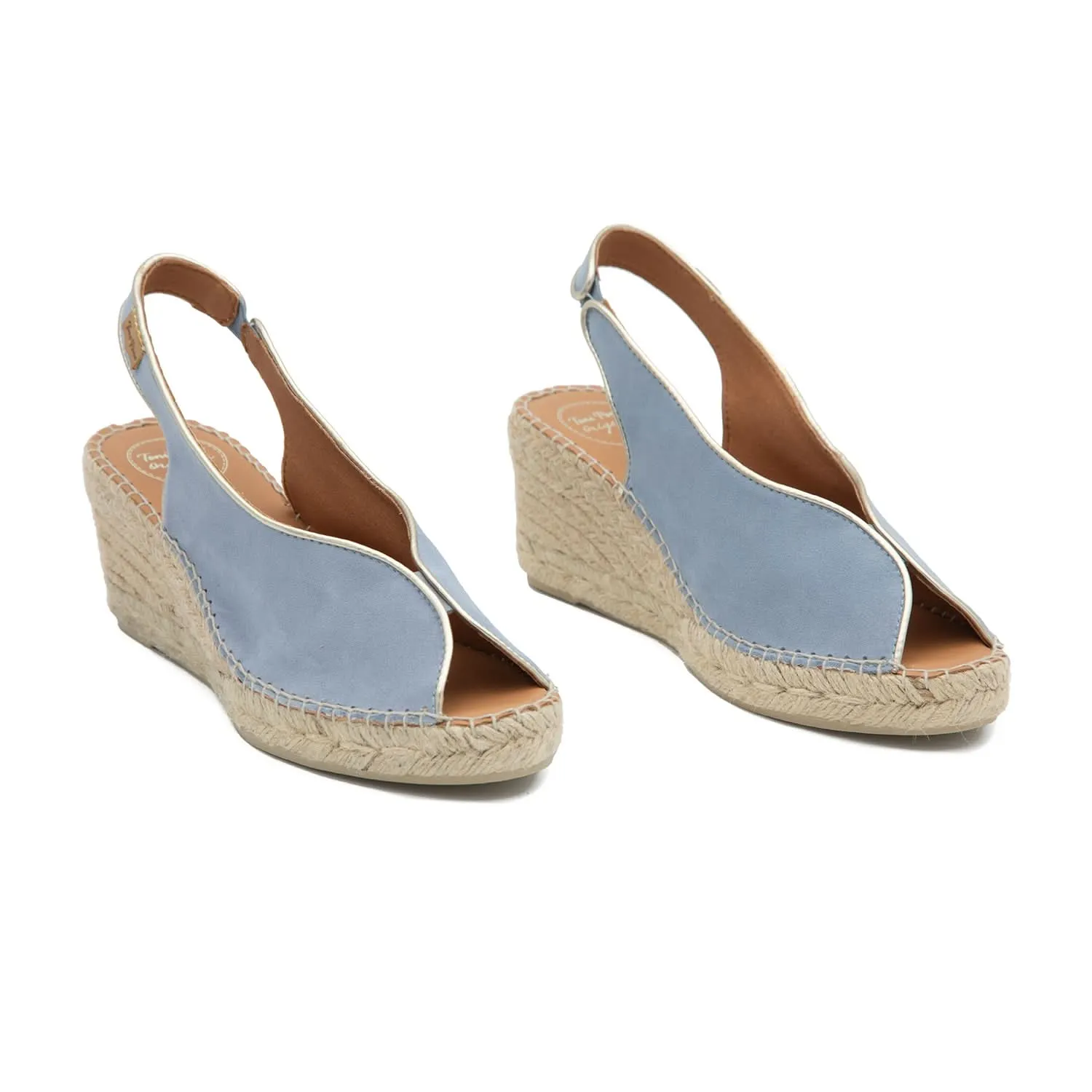 Suede Leather Wedges Espadrille For Women - Leslie