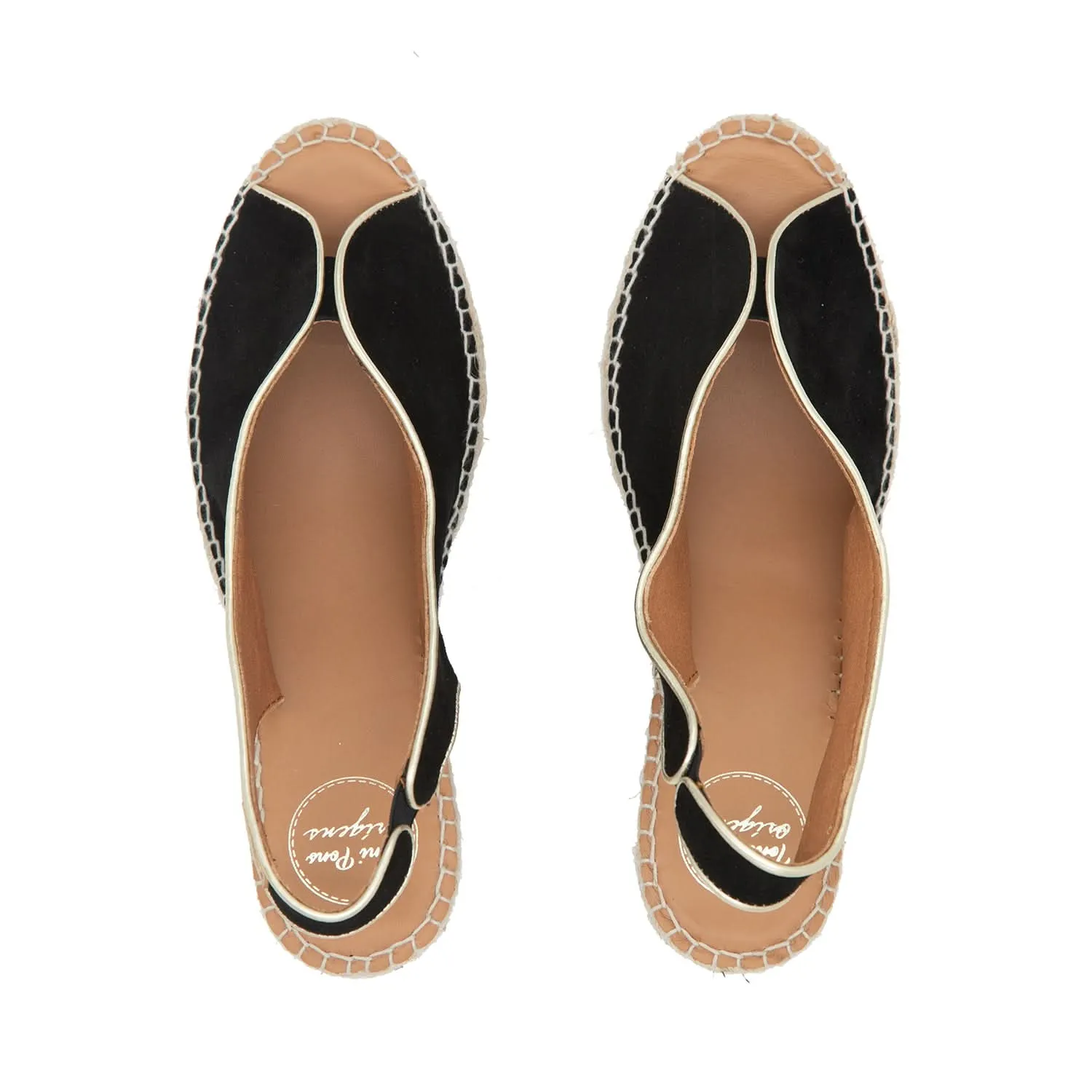 Suede Leather Wedges Espadrille For Women - Leslie