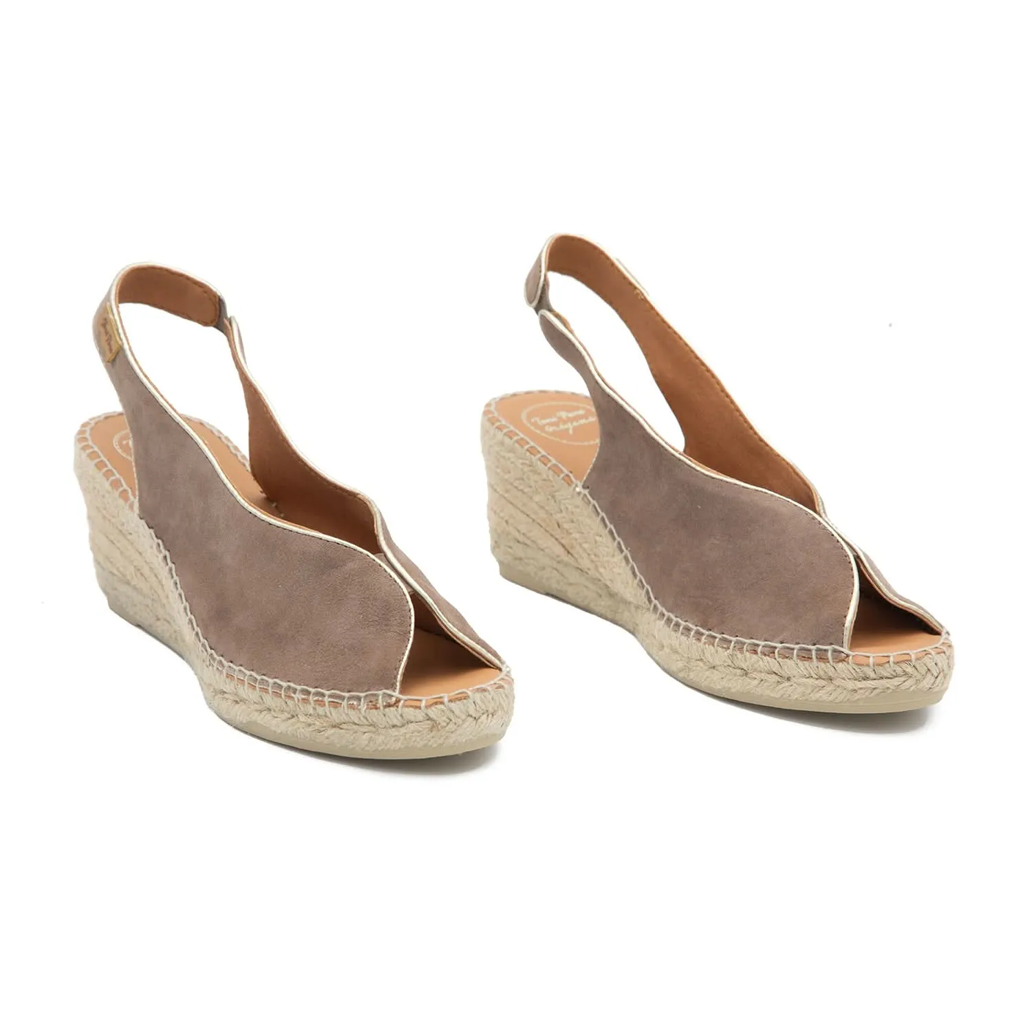 Suede Leather Wedges Espadrille For Women - Leslie