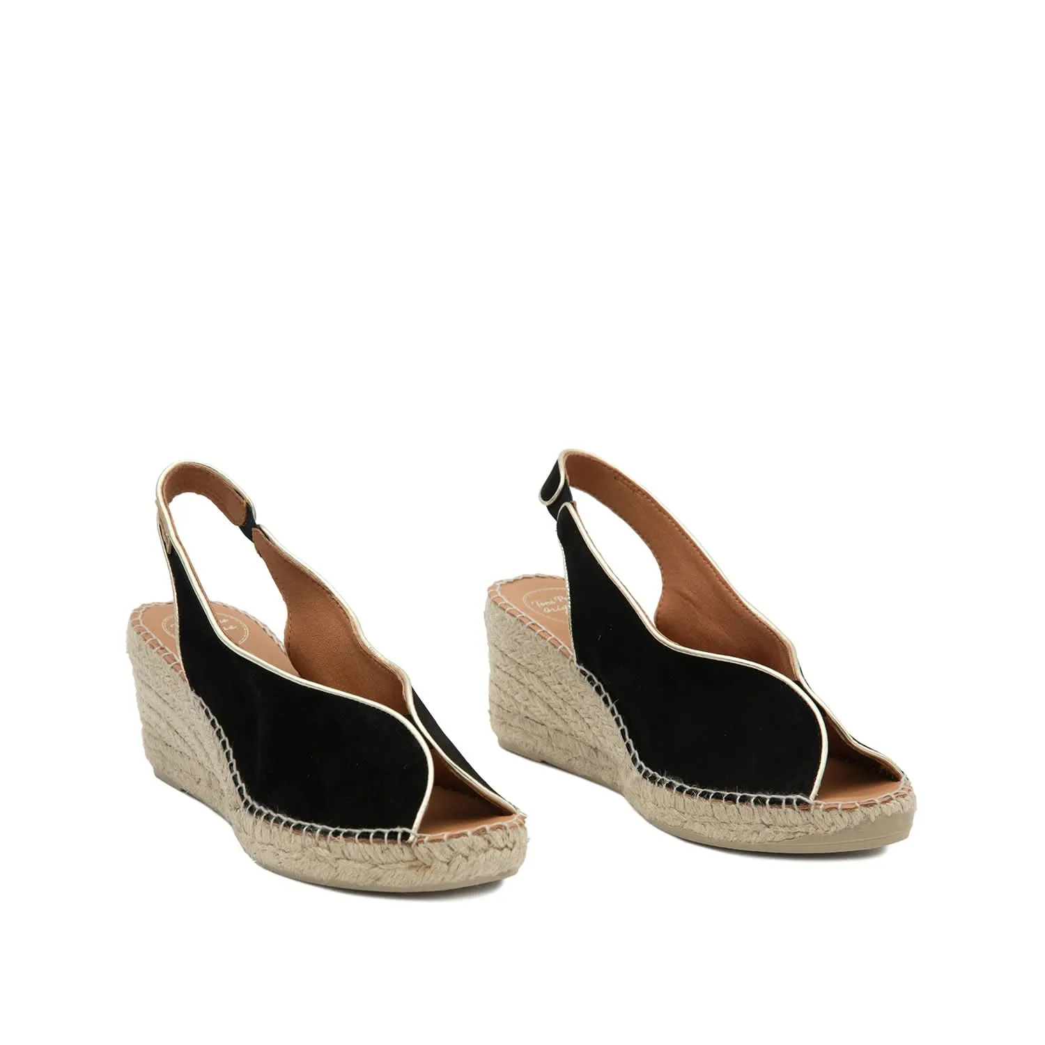 Suede Leather Wedges Espadrille For Women - Leslie