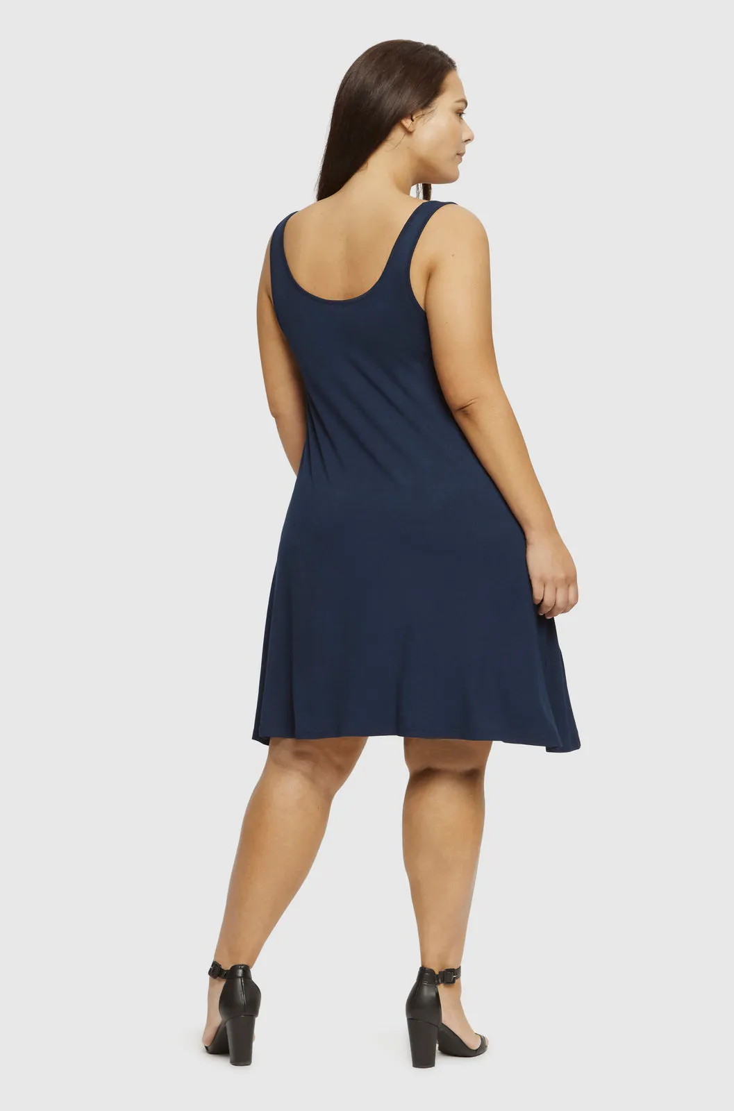 Swing Dress - Navy