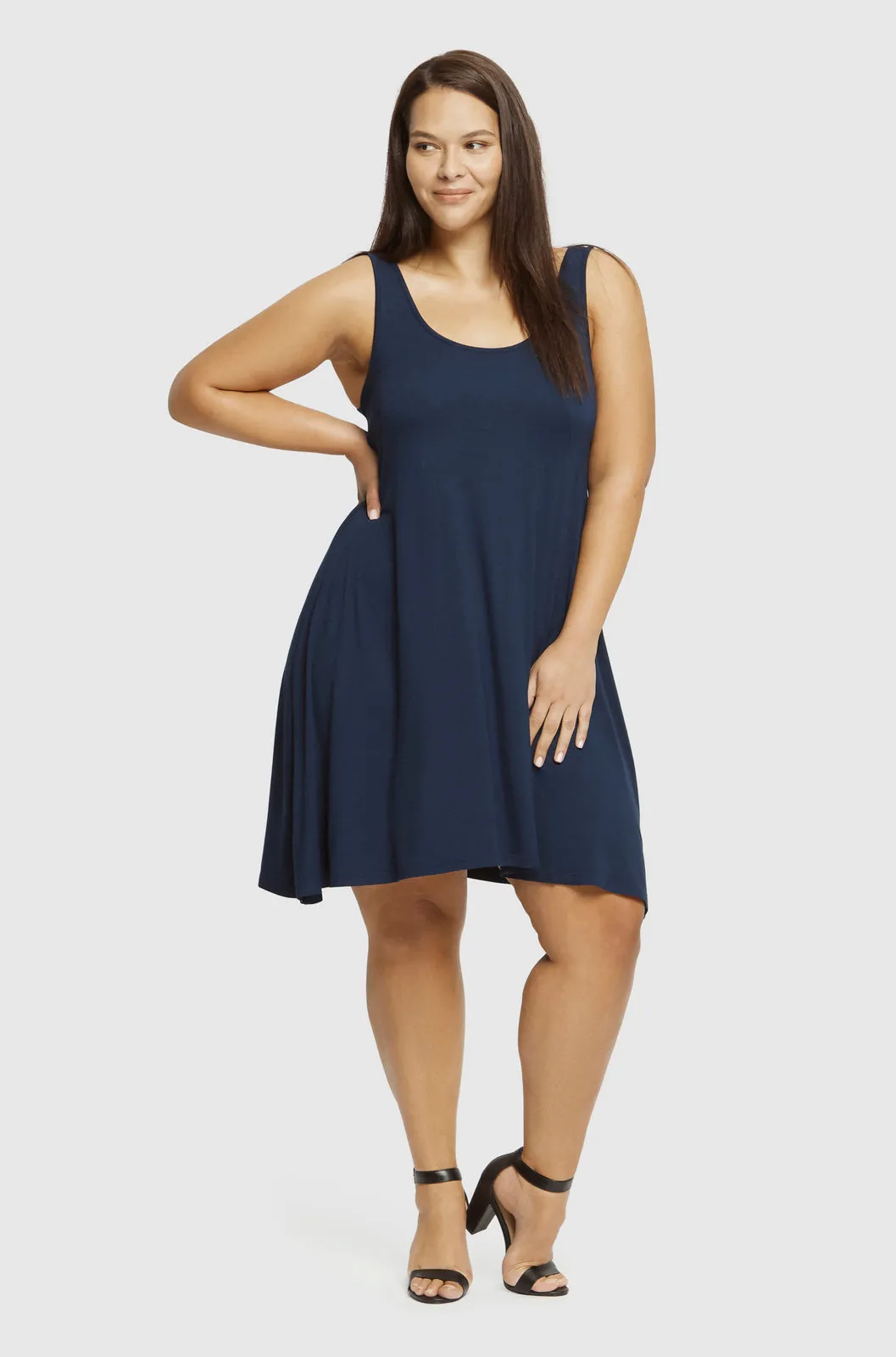 Swing Dress - Navy