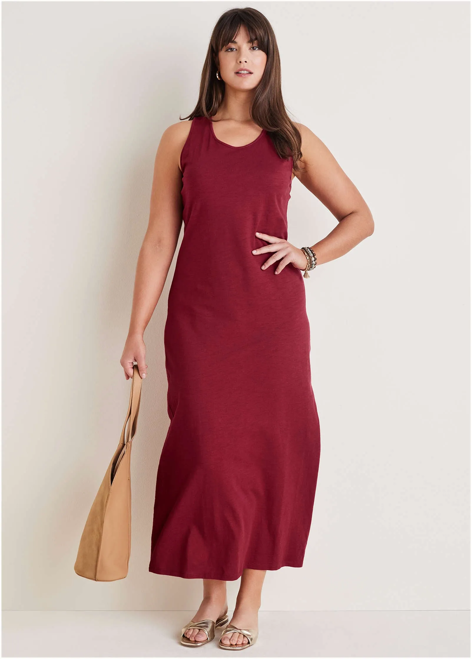 Tank Maxi Dress - Wine