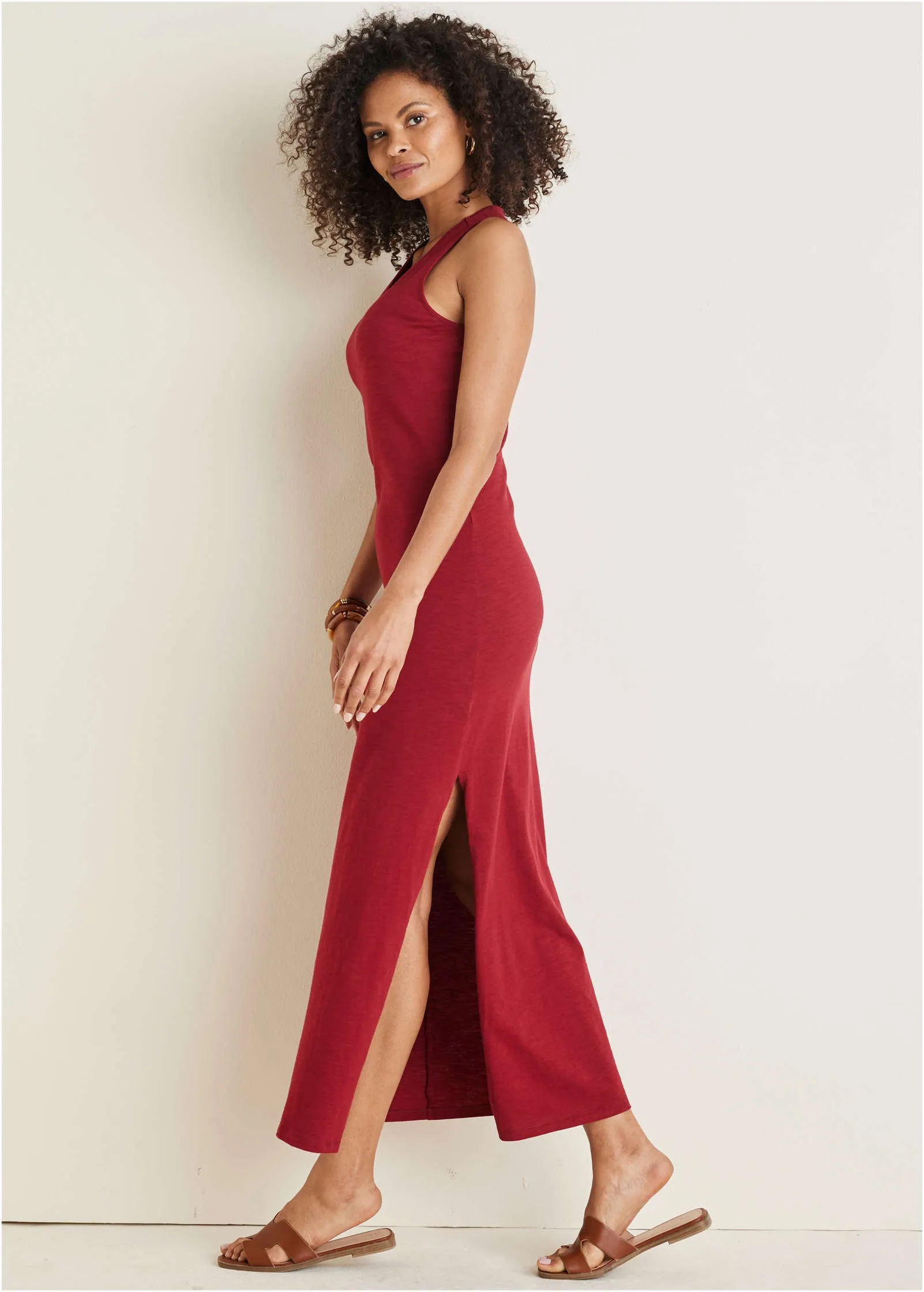 Tank Maxi Dress - Wine