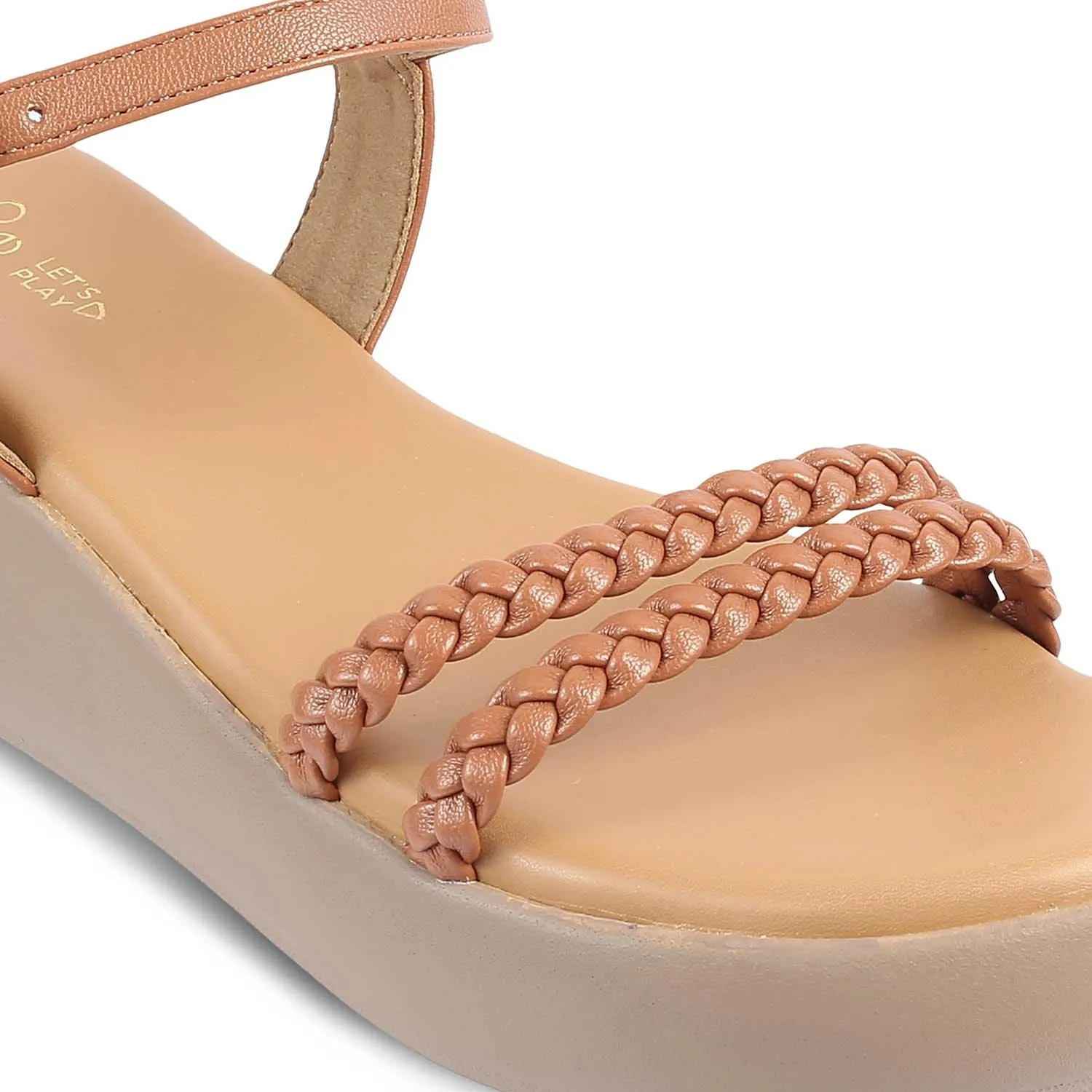 The Seev Tan Women's Dress Wedge Sandals Tresmode