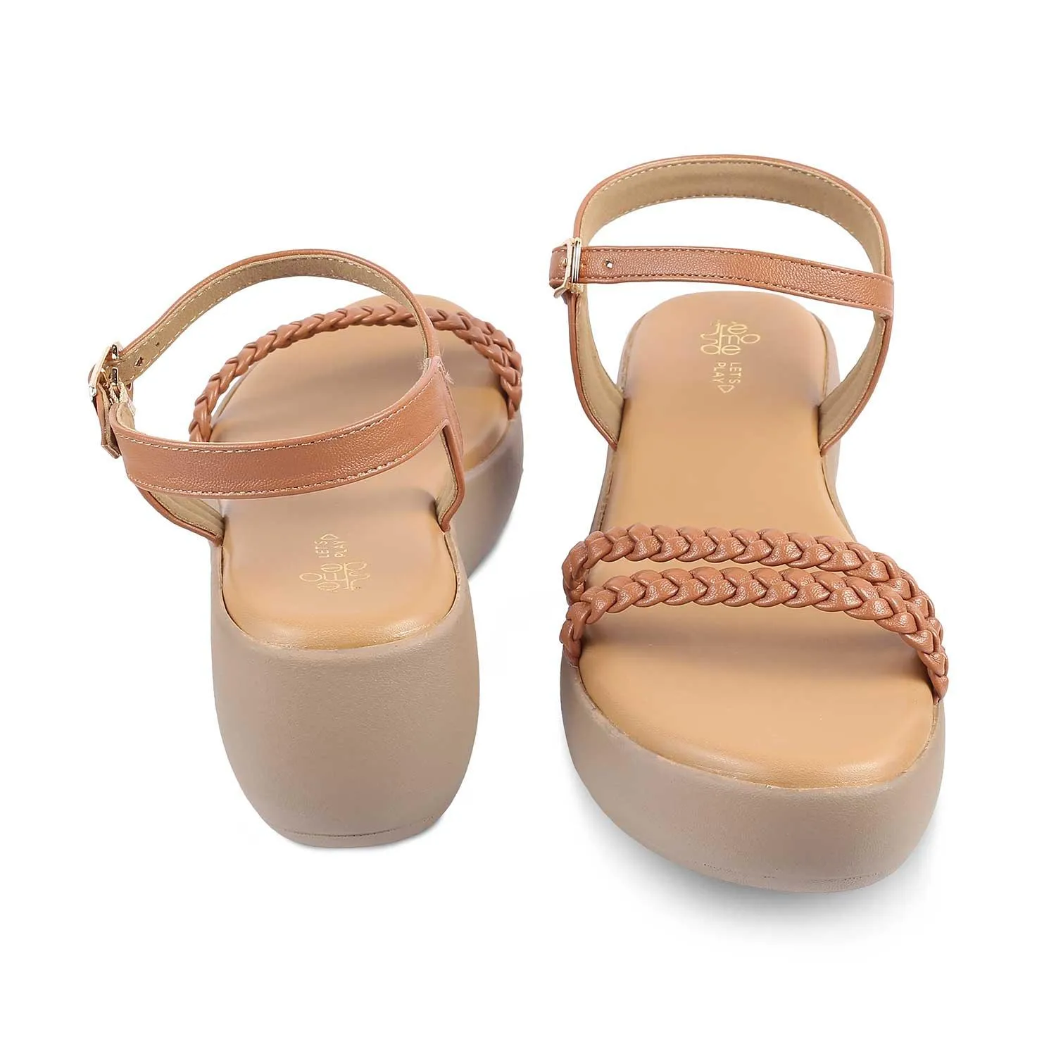 The Seev Tan Women's Dress Wedge Sandals Tresmode