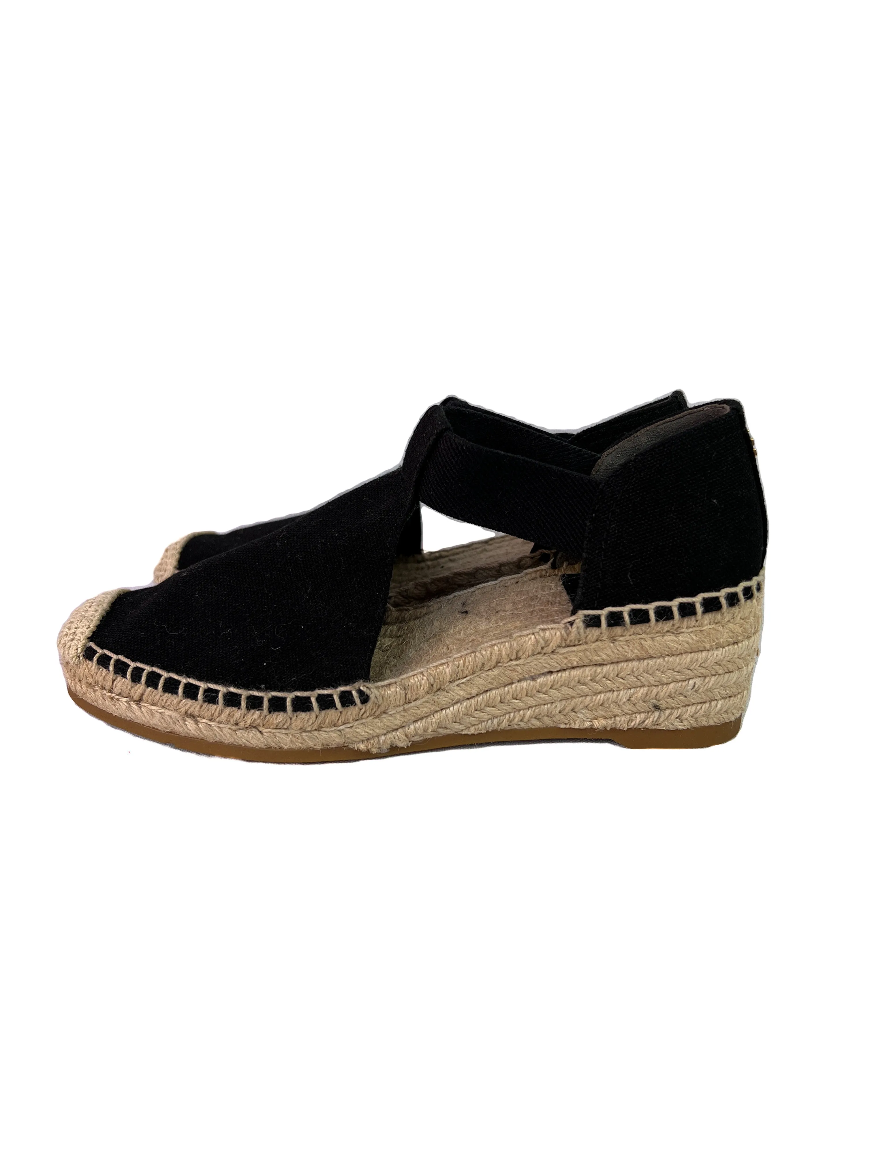 Tory Burch black cutout espadrilles size 6.5