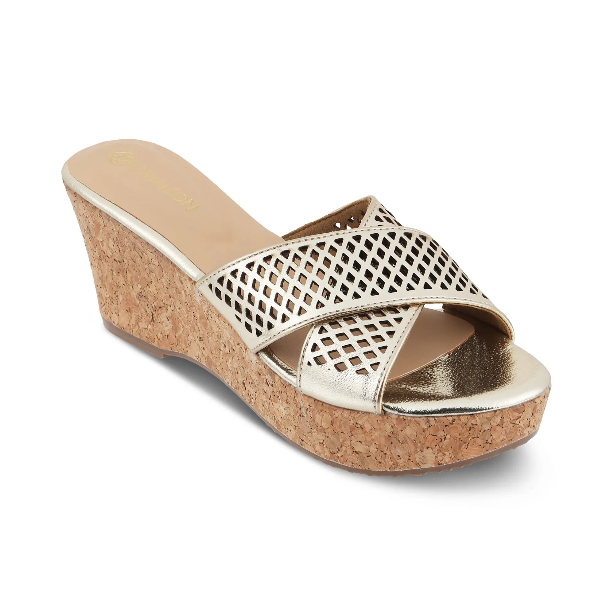 TRELLIS EASY- GOLD WEDGES