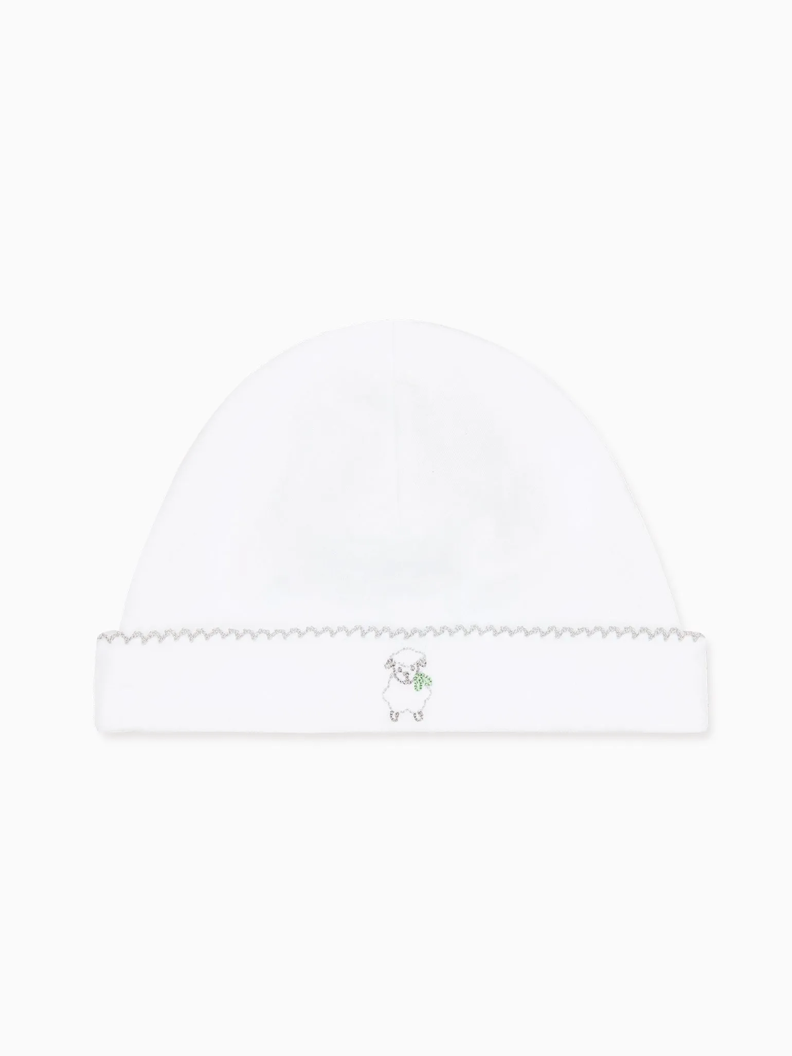 White Victoria Sheep Baby Hat