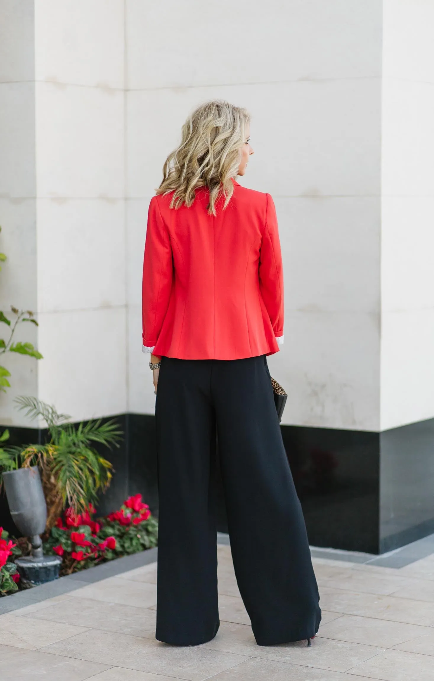 Wide Stride Tie Waist Trouser FINAL SALE