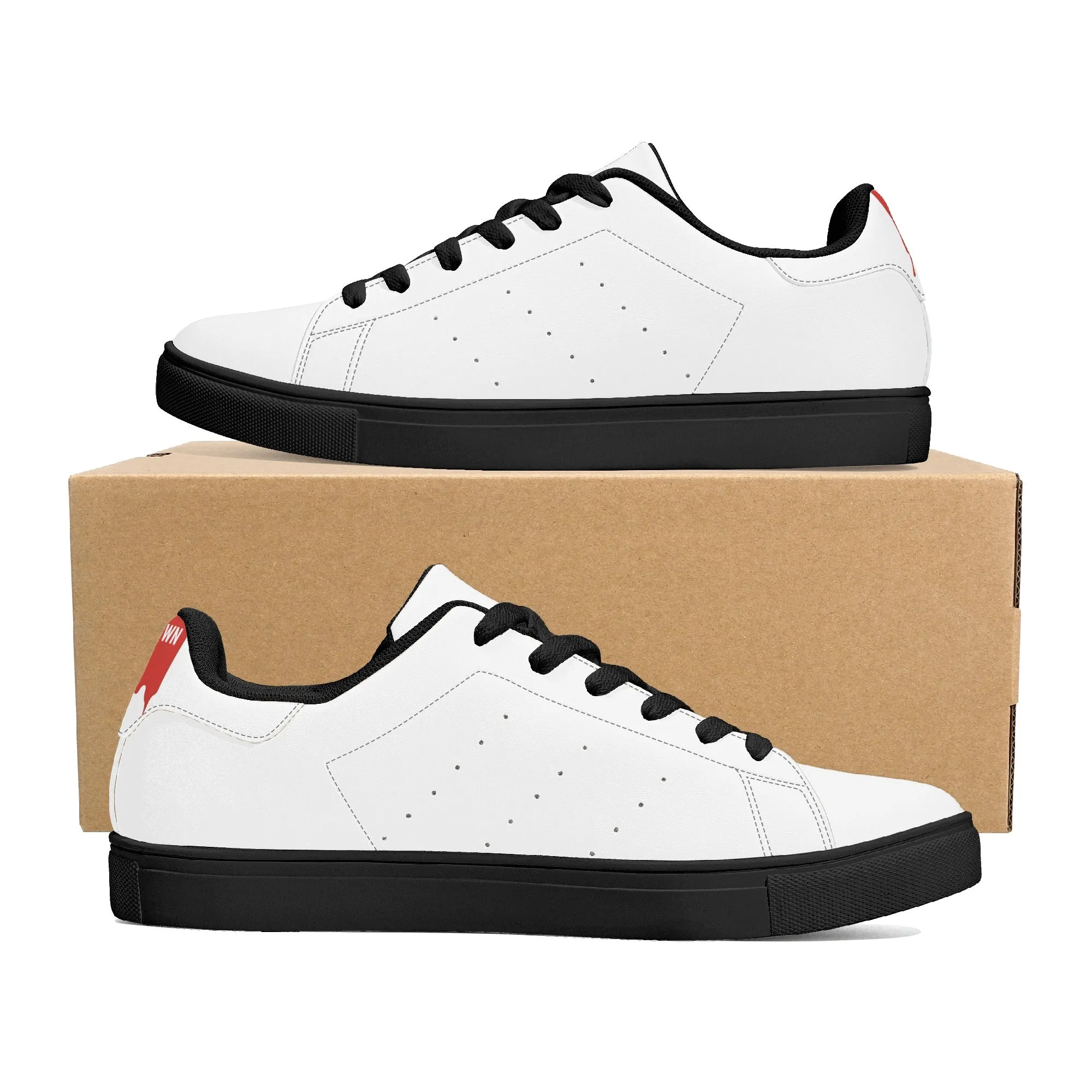 Women's FCS Low Top White Leather Sneakers