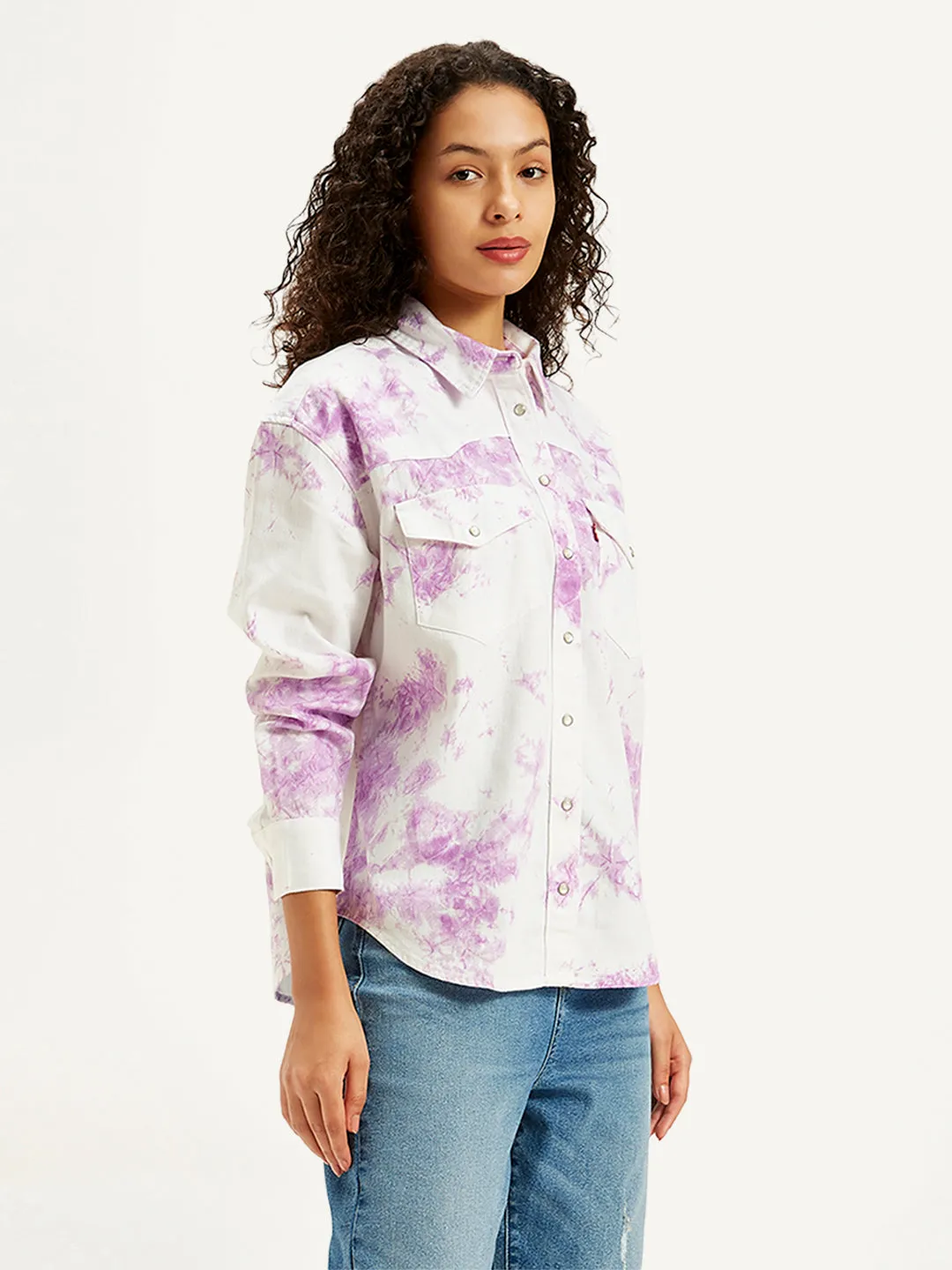 Women's Printed Oversized Shirt