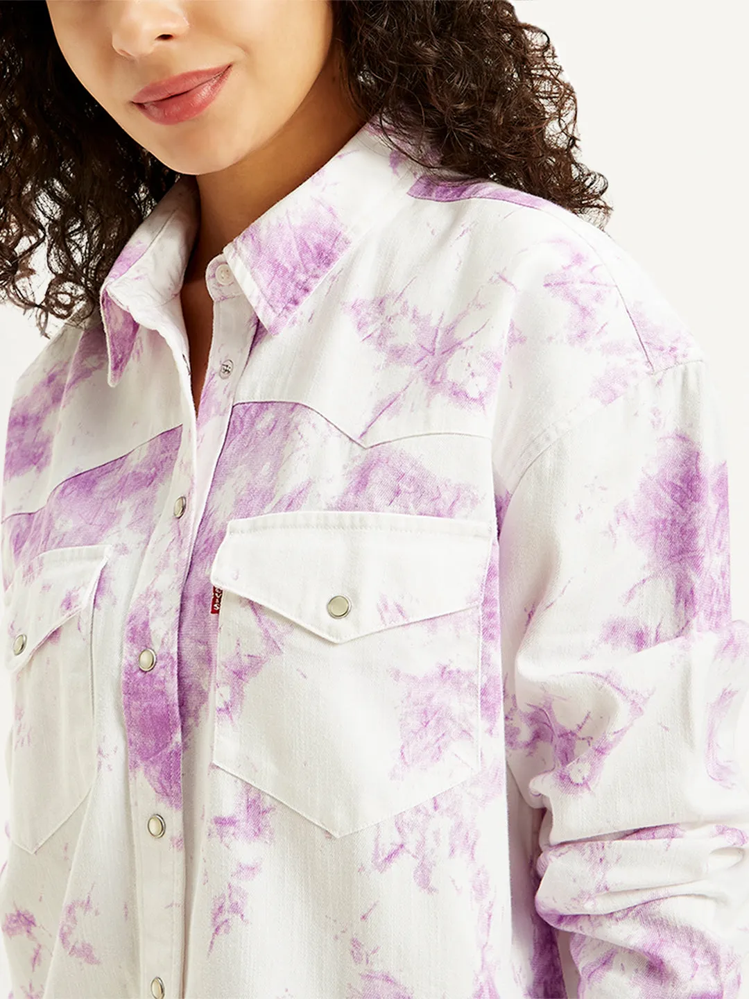 Women's Printed Oversized Shirt