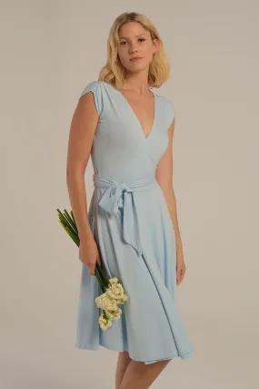 Wrap Dress - Powder Blue