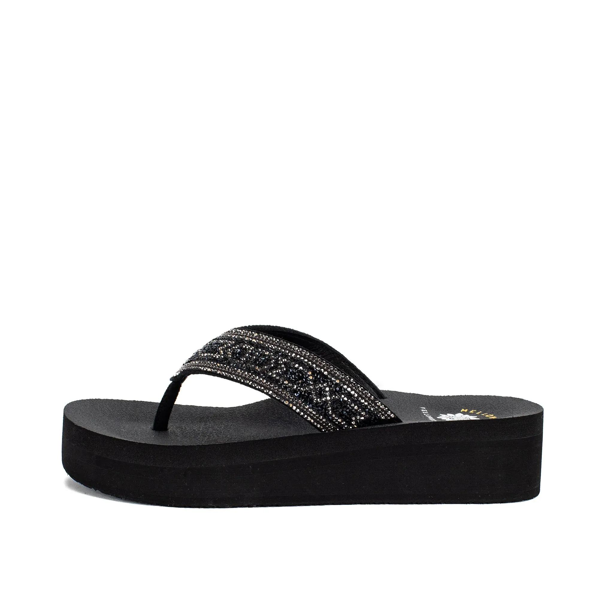 Yellow Box Womens Balat Flatform Sandal Black